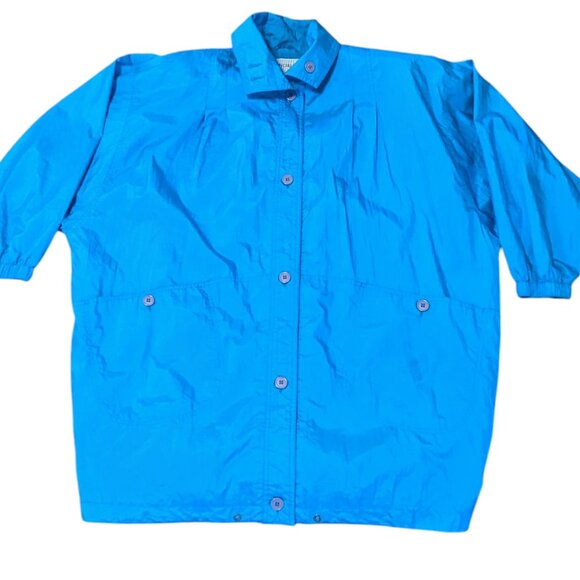 Vintage Cabin Creek Jacket Rain Wind Breaker 80’s Beverly Goldberg Nylon Long - Picture 3 of 14